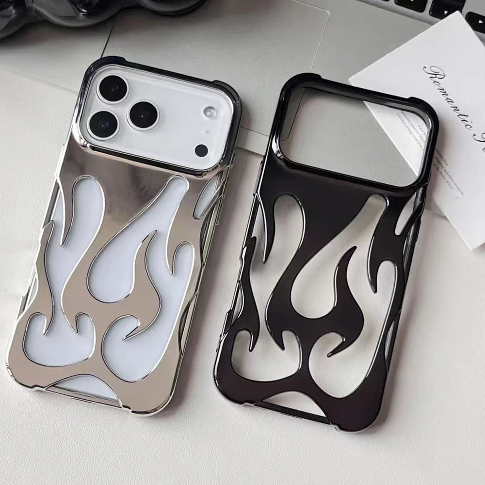 Friendly Hollow Design Flame Case For iPhone