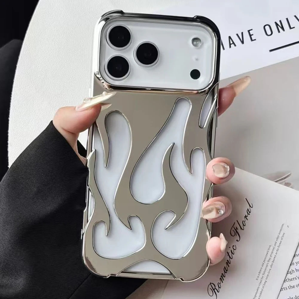 Friendly Hollow Design Flame Case For iPhone