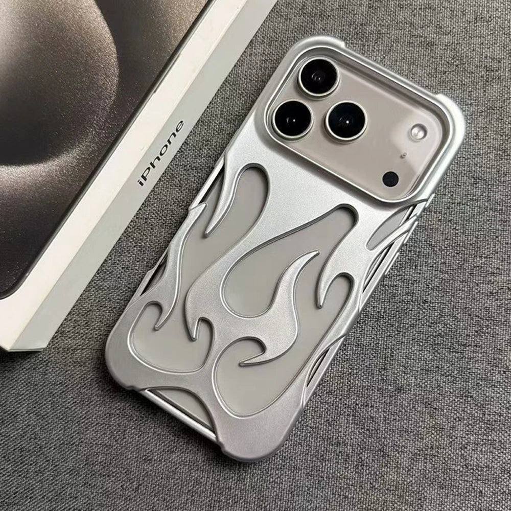 Friendly Hollow Design Flame Case For iPhone