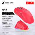 ATTACK SHARK X11 Gaming Mouse Mouse 22000 DPI,PAW3311 Sensor,BT/2.4G